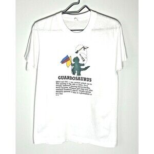 1988 WGI Guardosaurus Color Guard Single Stitch White S/S Shirt Small BOA DCI